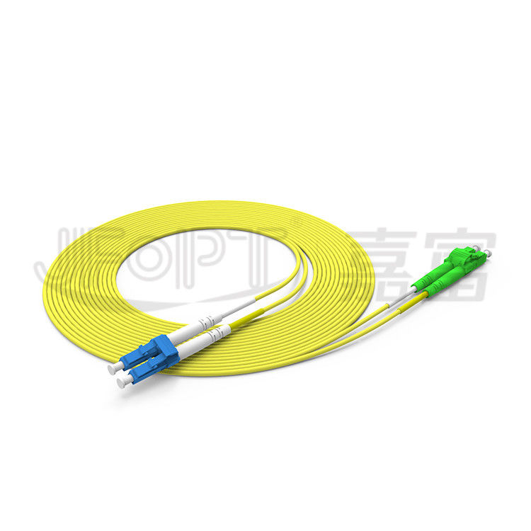 سلك تصحيح الألياف المزدوجة LC- LC 2.0 مم 3.0 مم وضع أحادي OS2 كابل الألياف البصرية Zipcord