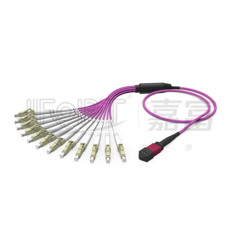 MPO-LC 3.0 Mini MPO Breakout Cable 2.0mm فرع MPO Fiber Patch Cord
