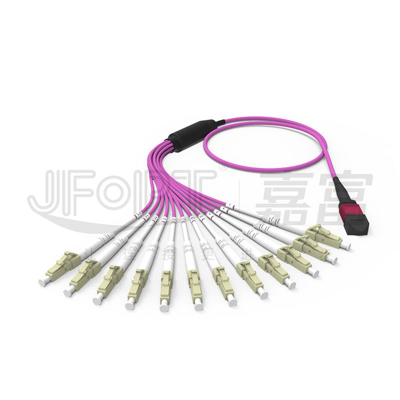 MPO-LC 3.0 Mini MPO Breakout Cable 2.0mm فرع MPO Fiber Patch Cord