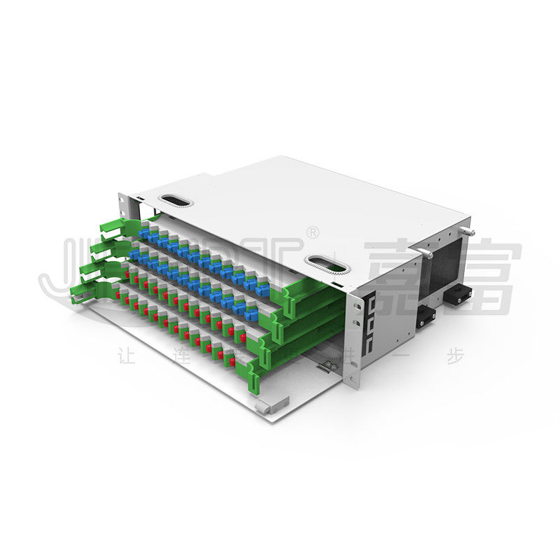 3U 48 Core ODF SC SX و FC SX إطار توزيع الألياف البصرية