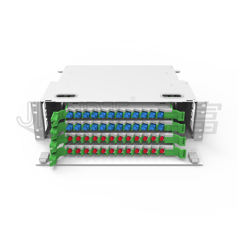 3U 48 Core ODF SC SX و FC SX إطار توزيع الألياف البصرية