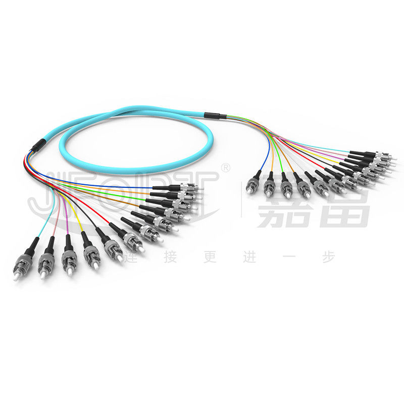 10 غيغابيت شريط فرع متعدد الوسائط الشبك 2-24 النواة OM3/OM4 أكوا LSZH فرع 2.0/3.0mm