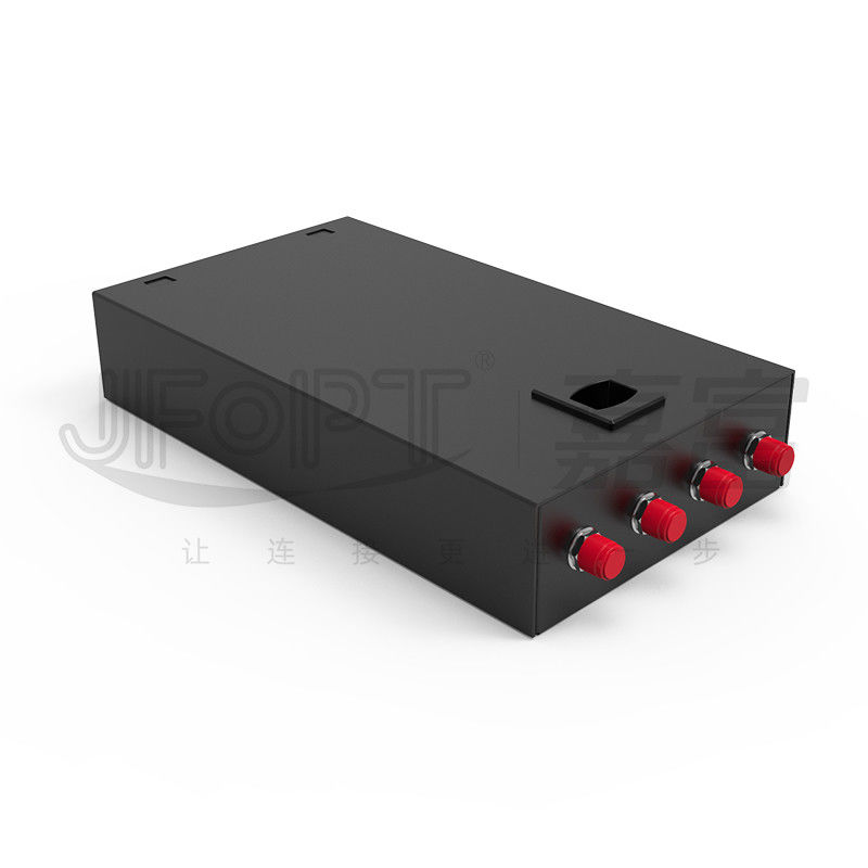 SC/LC/FC/ST 4-Core Latch Type Fiber Optic Termination Box مع خسارة منخفضة من الدرجة الاتصالات