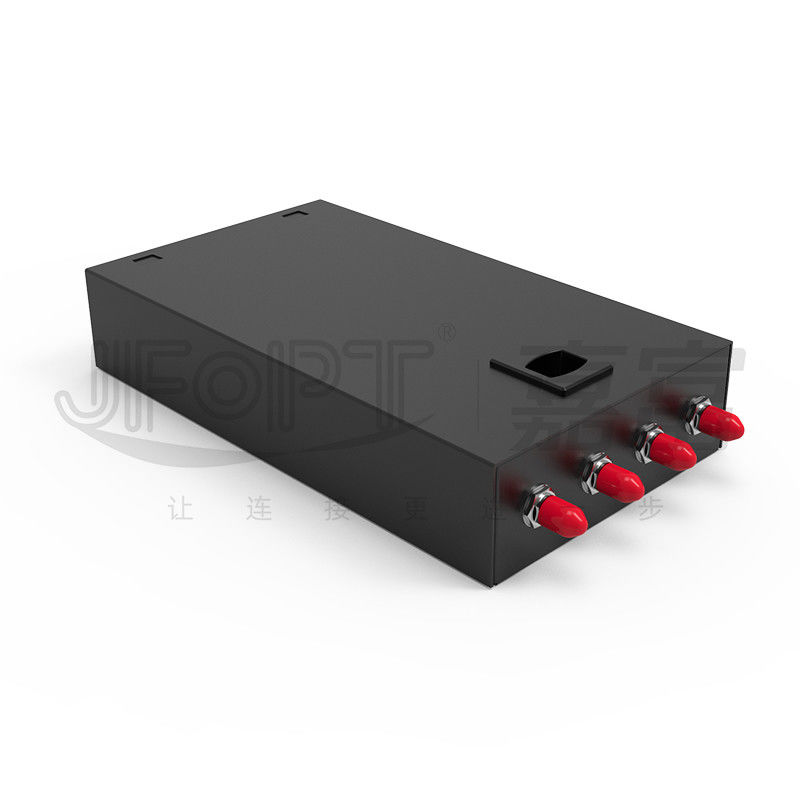 SC/LC/FC/ST 4-Core Latch Type Fiber Optic Termination Box مع خسارة منخفضة من الدرجة الاتصالات