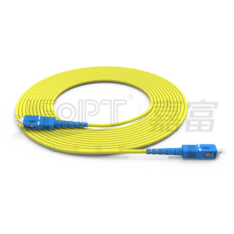شبكة LAN سلكية ONVIF 4G 3G كابل الألياف الضوئية SC UPC/APC وجه النهاية لطول الشبكة يمكن تخصيص سلك التصحيح