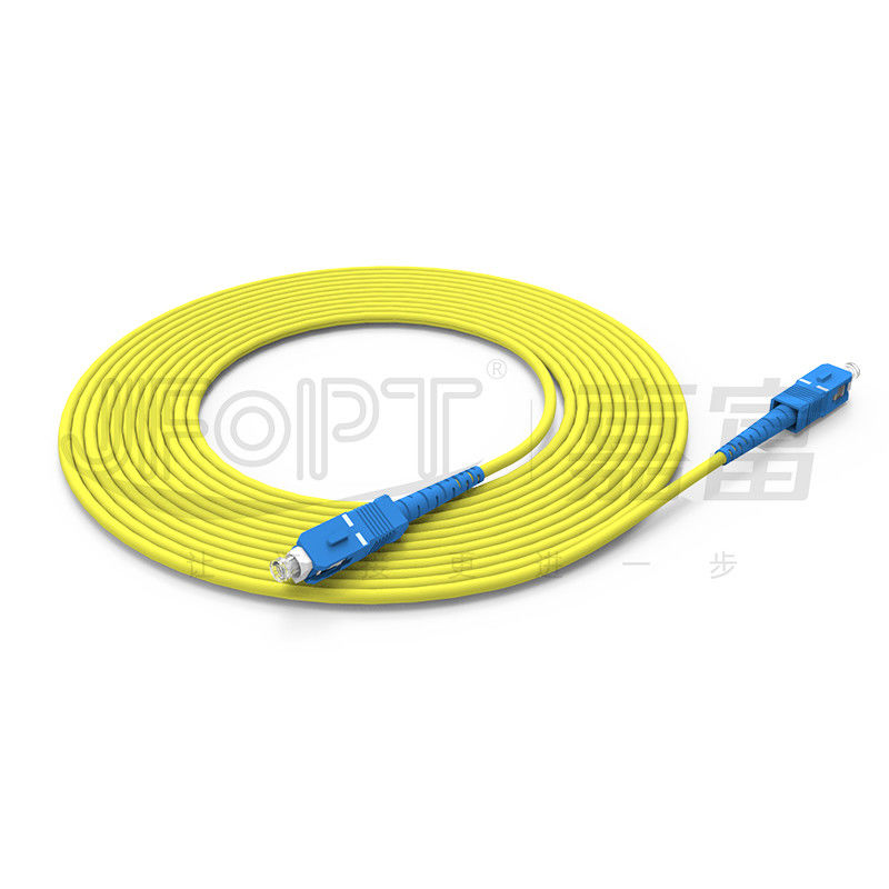 شبكة LAN سلكية ONVIF 4G 3G كابل الألياف الضوئية SC UPC/APC وجه النهاية لطول الشبكة يمكن تخصيص سلك التصحيح