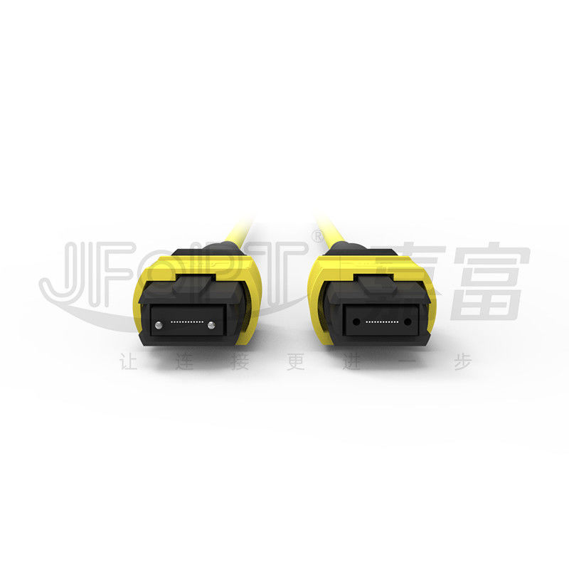 12 نواة MPO كابل الجذع LSZH 2.0mm/3.0mm خسارة منخفضة كابل الأنبوب الواحد MPO كابل التصحيح