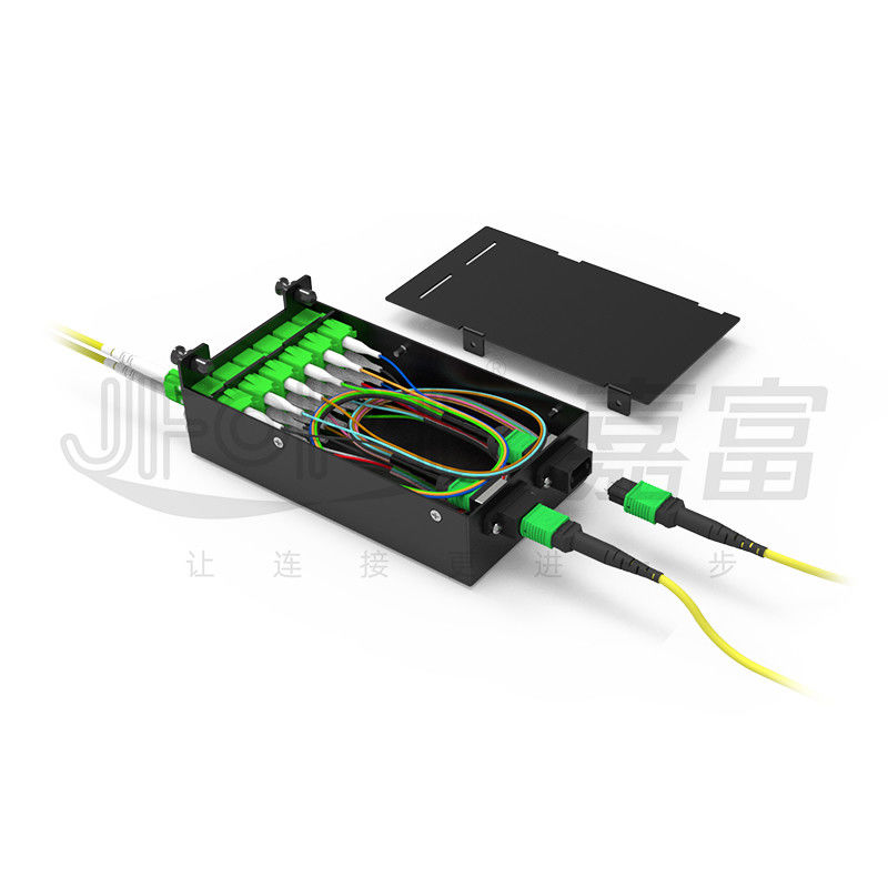 MPO-LC 0.9mm 12Cores Breakout Cable الطول المخصص SM G657a1 الألياف متعددة الألياف